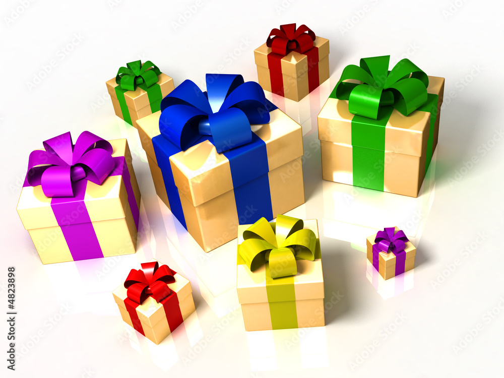 Fototapeta premium gift's isolated on white background