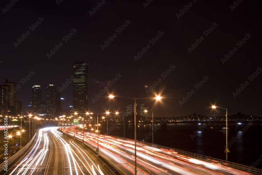 Night Scene in Seoul Korea Night Scene in Seoul Korea