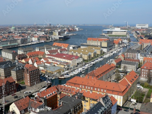 Canvas Print Copenhagen from birds
