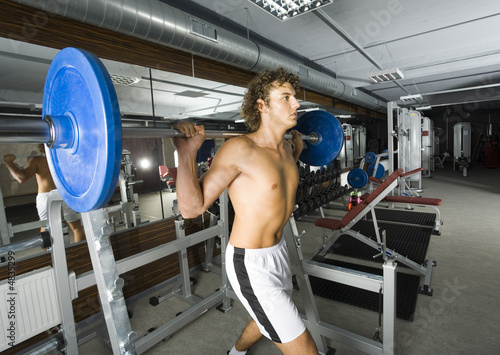 Young weightlifter