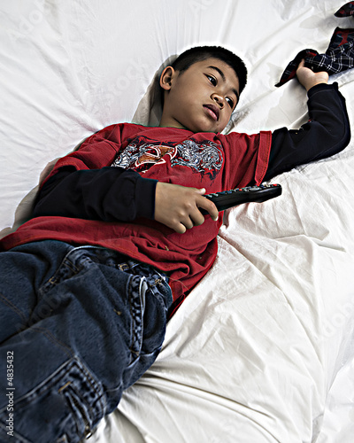 Relaxing on the sofa