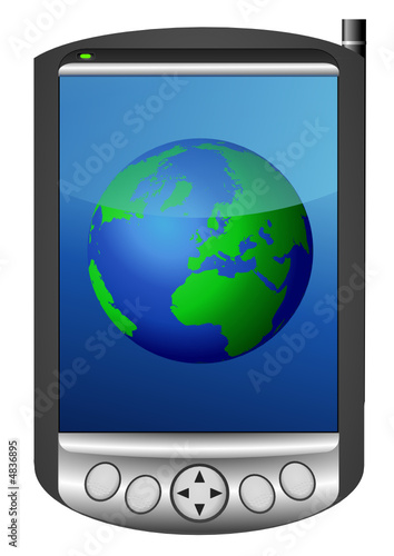 Pocket PC connecté à la planète