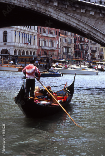 Gondola on Grand Canal. Venice. Italy © nickos