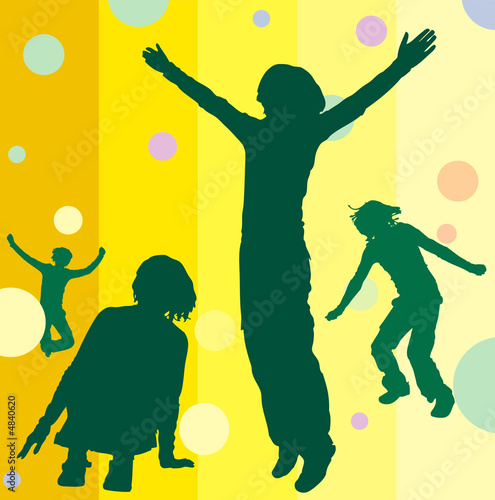 silhouettes of man