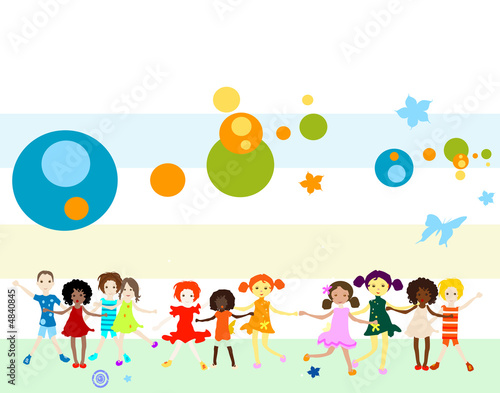 group of kids playing