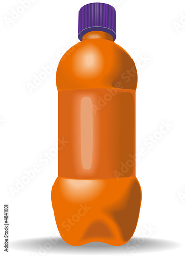 Plastic bottle orange