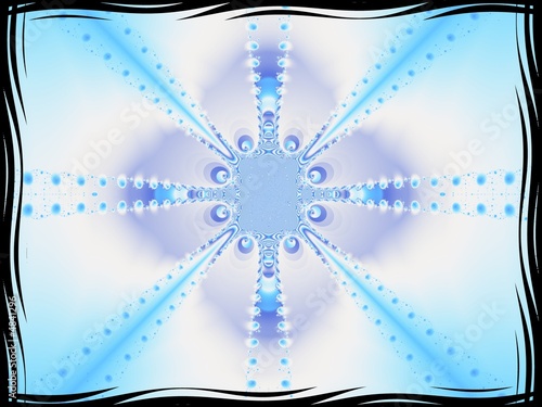 blue christmas ornament background