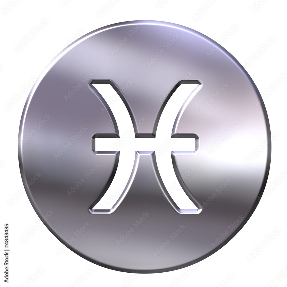 Obraz premium 3D Silver Pisces