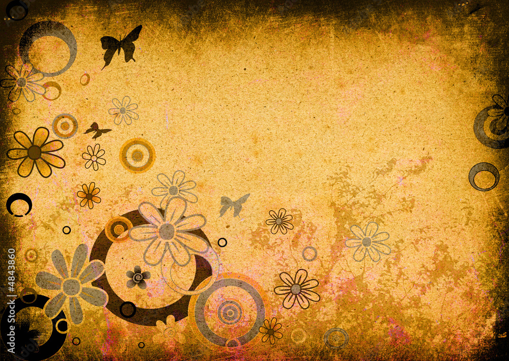 Naklejka premium design with flowers