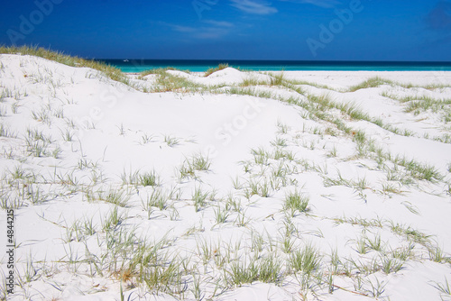 Pure white sand dunes