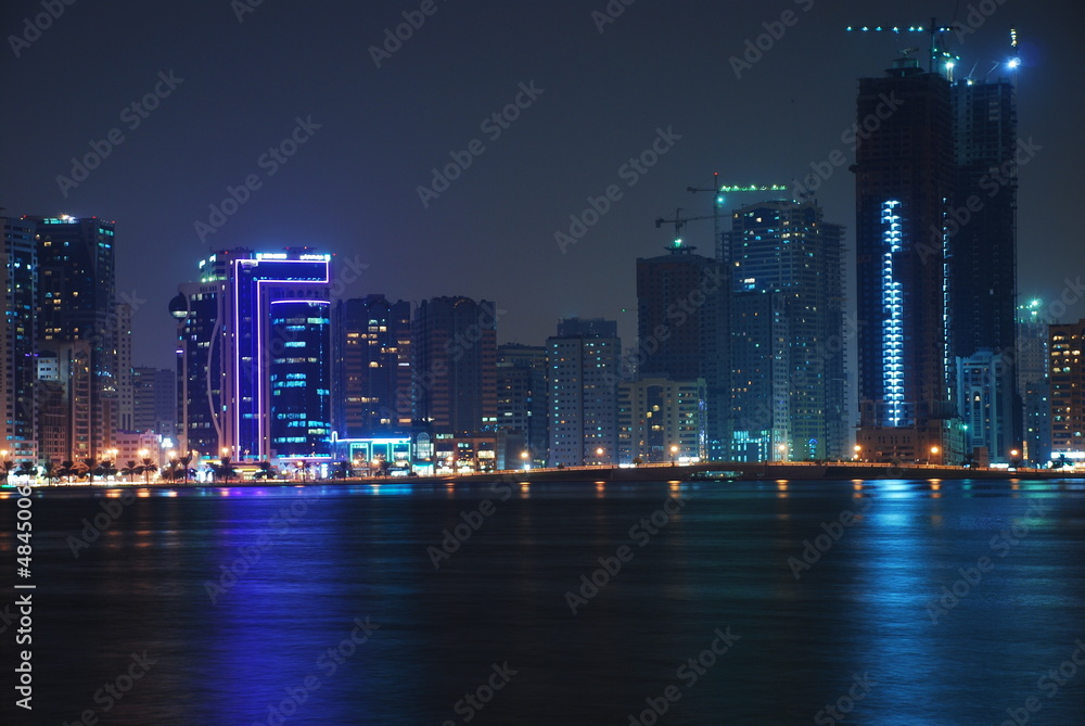 A Night Shot for Sharjah City