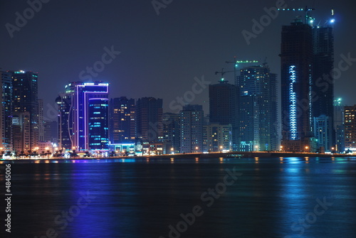 A Night Shot for Sharjah City © Mahmoud Rahall