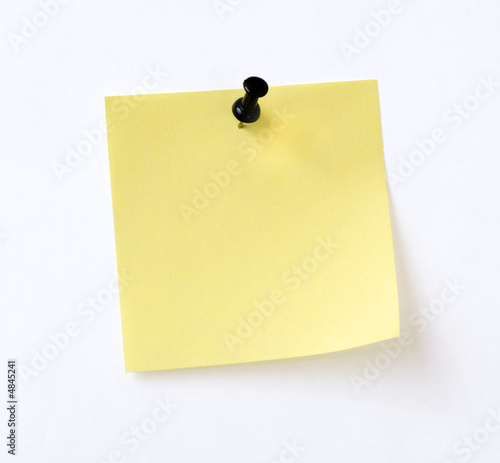 isolated yellow note photo