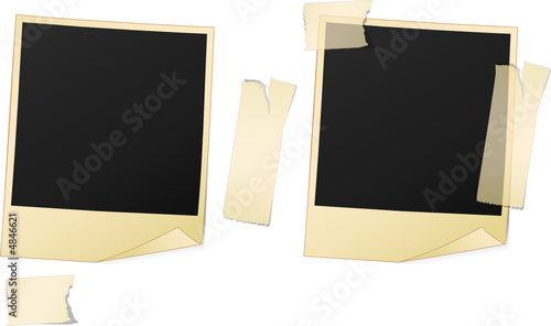 Cadre photo polaroid vectoriel
