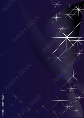 quiet starry sky at midnight