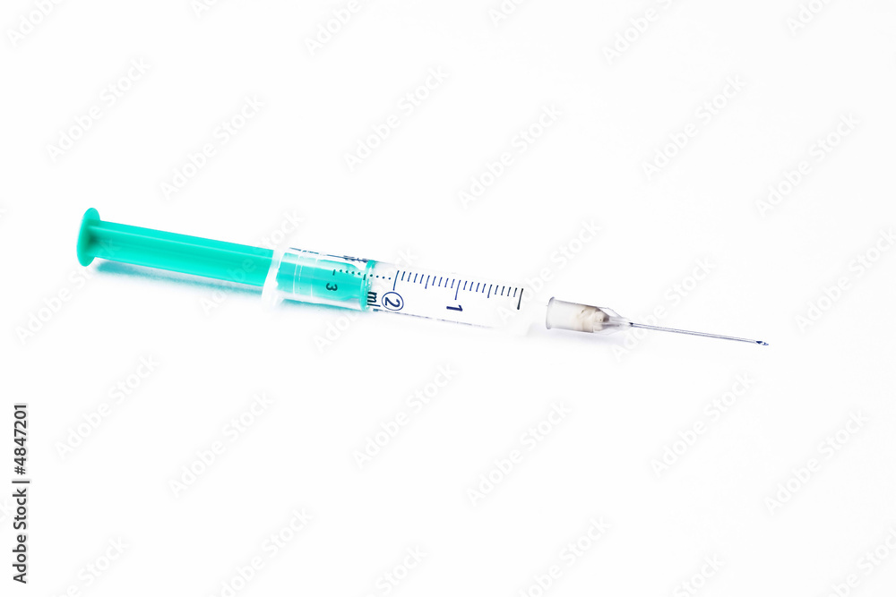 syringe isolated on white. medical tool syringe isolated on white. medical tool