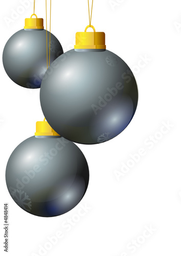 Boules de Noël argent