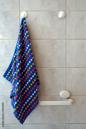 Towel in a bathroom