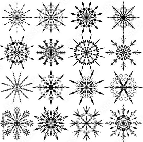 Snowflakes, illustration