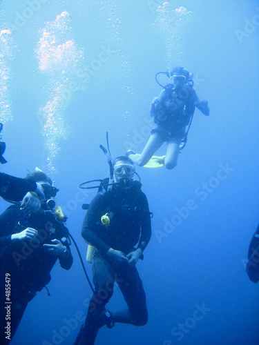 Scuba diver group lesson