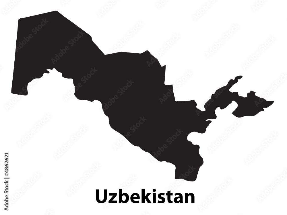 Vector of Uzbekistan