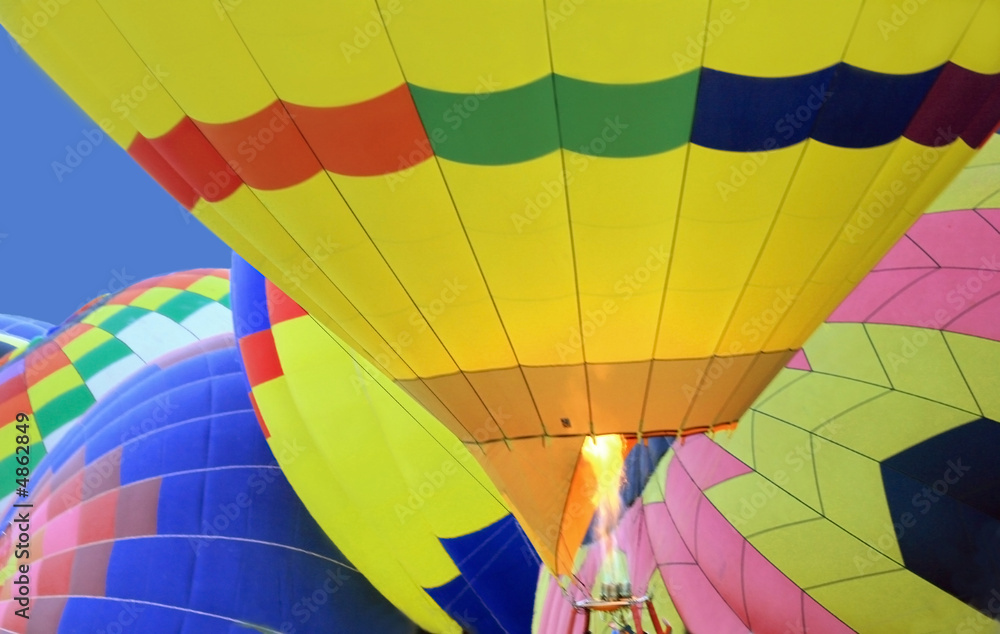 Obraz premium Pompowanie balonów