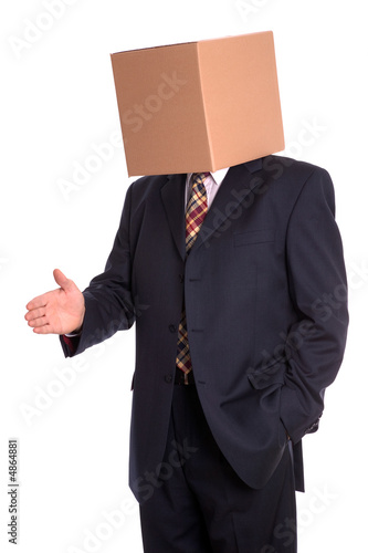 Box man handshake