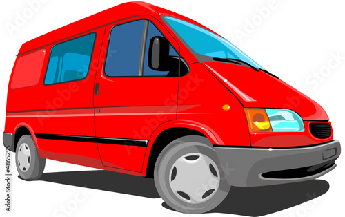 Red Delivery Van