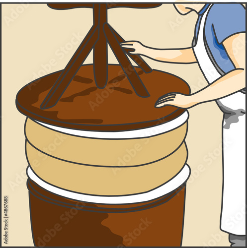 pressage du fromage