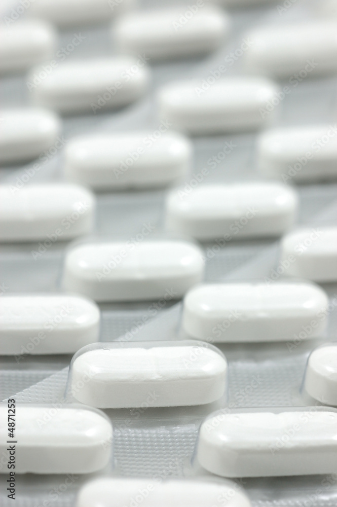 Headache pills background Headache pills background