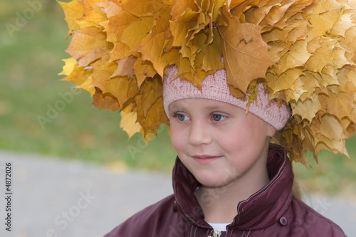 girl in wreaths