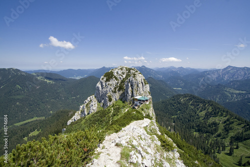 Tegernseer Hütte mit Buchstein, Oberbayern, Deutschland photo