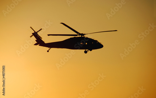 Helicopter Sunset © Anthony Hall