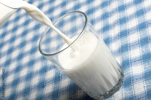 pouring milk