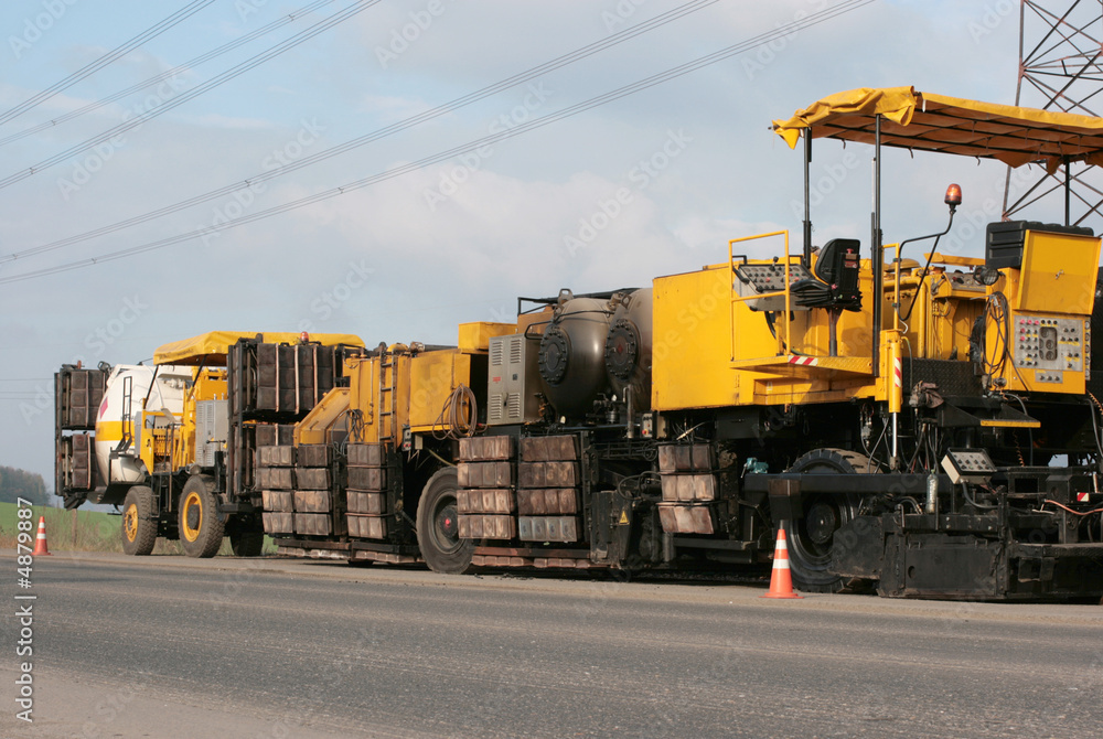 Obraz premium asphalt machine