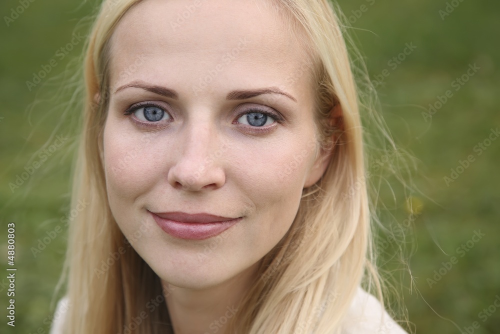 portrait of pretty blond woman