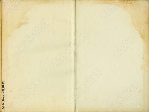 yellowed paper sheet from old book