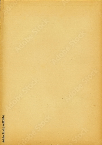 yellowed paper sheet from old book