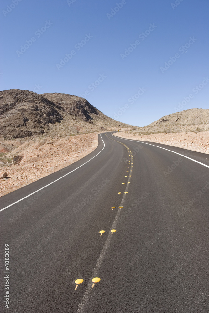 Long desert road Long desert road