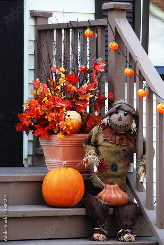 Scarecrow on Front Porch