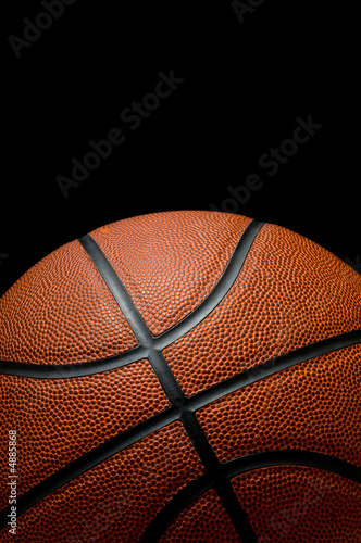 Basketball on black