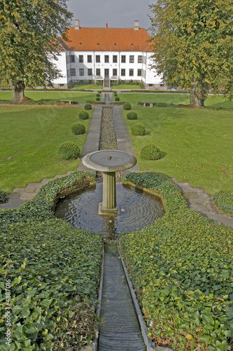 Fountain at Clausholm Castle 1
