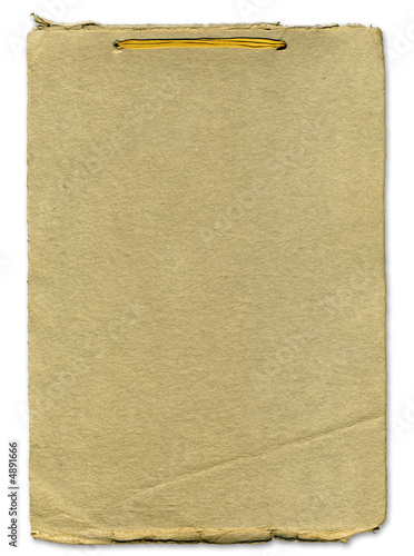 Rough paper texture with ribbon binding