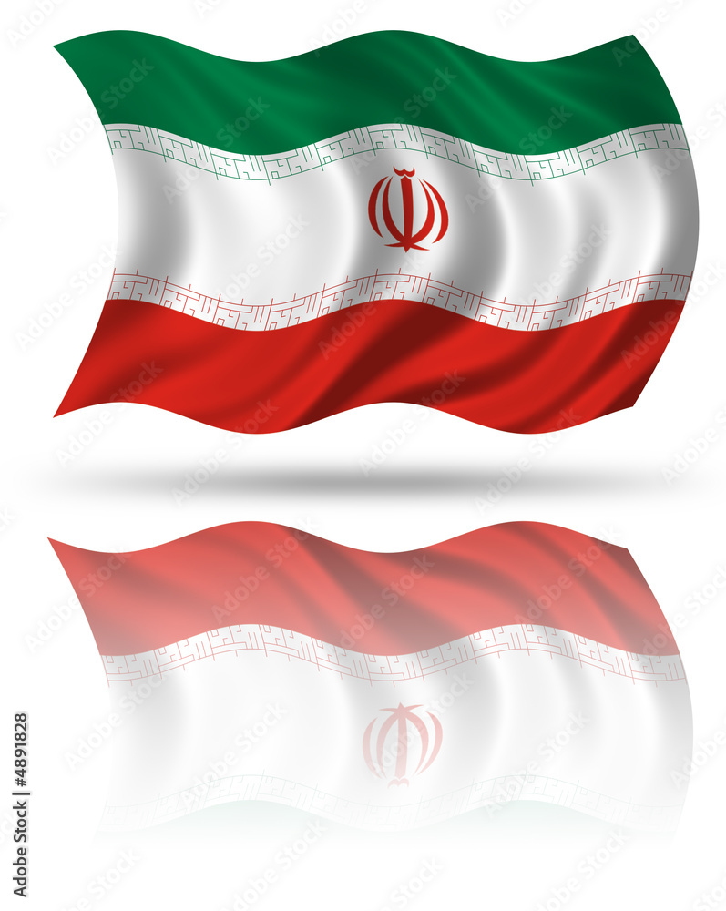 Fototapeta premium Flaf of iran