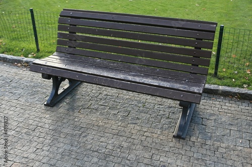 Wooden bench