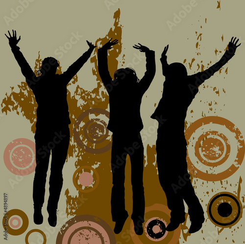 jumping people
