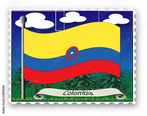Briefmarke Kolumbien