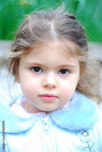 beautiful  kid girl soft portrait