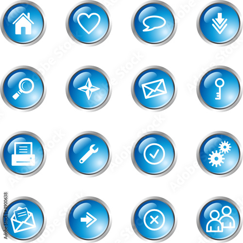 blue drop basic web icons