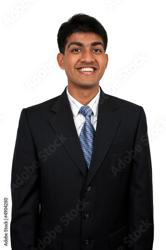 Young Indian business man smiling